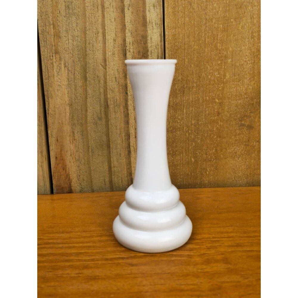 Vintage 6" Randall Milk Glass Beehive Bud Vase